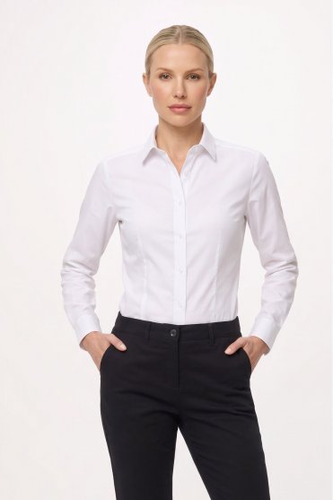 Disley Women's Megan Oxford Shirt, White