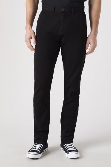 Front Row Men's Stretch Chino, Black