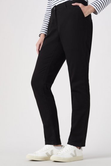 Front Row Women's Stretch Chino, Black