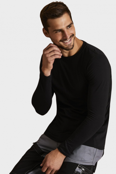 Gildan Men's Softstyle Long Sleeve T-shirt, Black