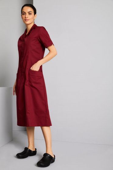 Healthcare Dress, Burgundy