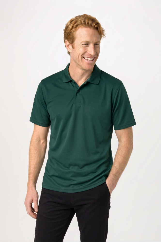 Henbury Men's Coolplus® Polo Shirt Bottle Green
