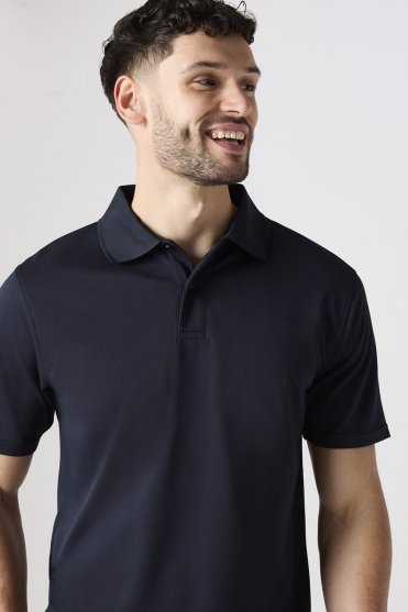 Henbury Men's Coolplus Polo Shirt, Navy