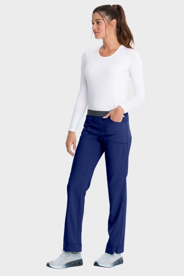 Infinity by Cherokee Women's Slim Pull-on Trouser, Navy