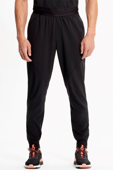Infinity GNR8 Men's Four Pocket Cargo Scrub Joggers, Black
