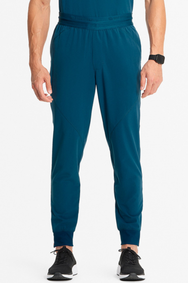 Infinity GNR8 Men's Four Pocket Cargo Scrub Joggers, Caribbean Blue