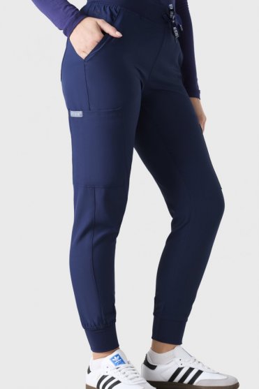 Med Couture Insight Six Pocket Jogger, Tall Length, Navy