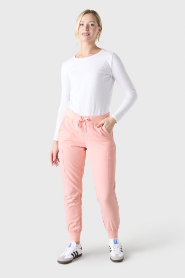 Med Couture Insight Women's Six Pocket Jogger, Perfectly Pink