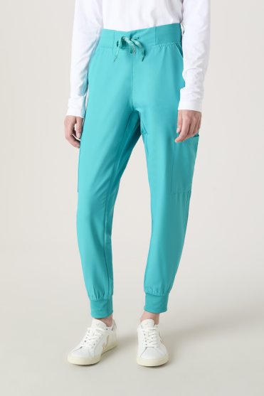 Med Couture Insight Women's Six Pocket Jogger, Teal