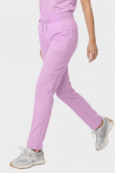 Med Couture Insight Women's Straight Leg Trouser with Zip Pockets, Lilac