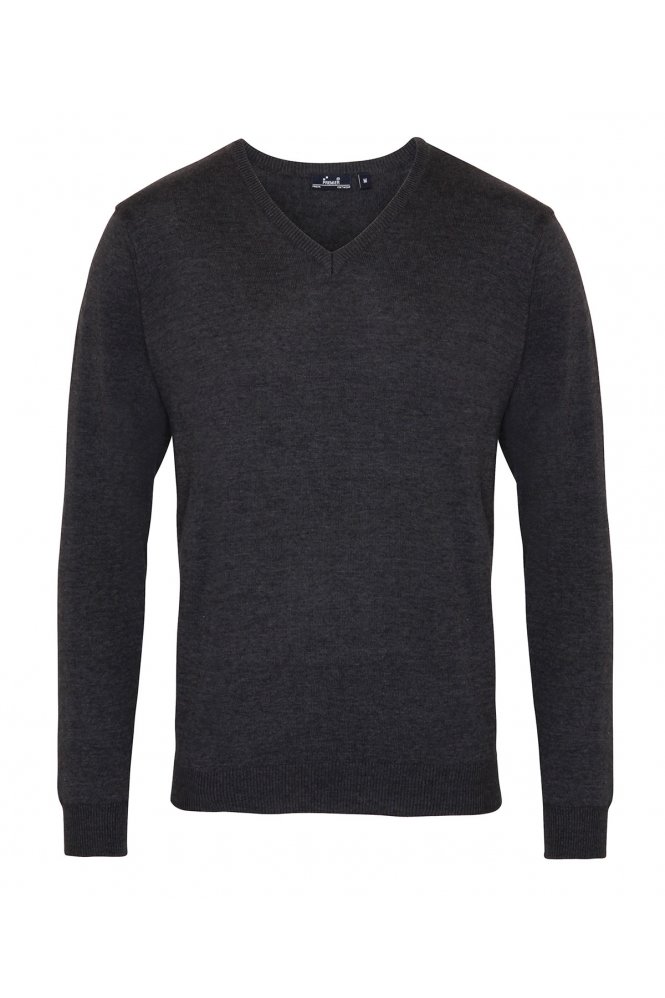Men's V-Neck Jumper, Black