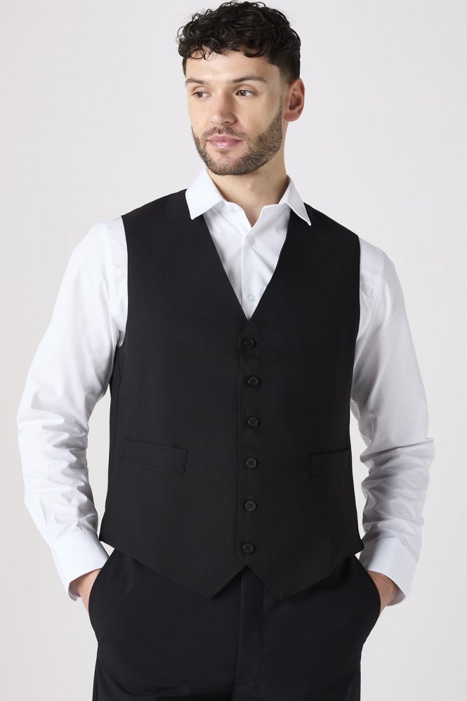 Men's Waistcoat, Black