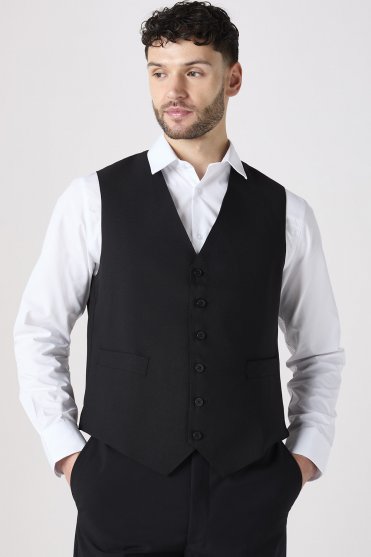 Men's Waistcoat, Black