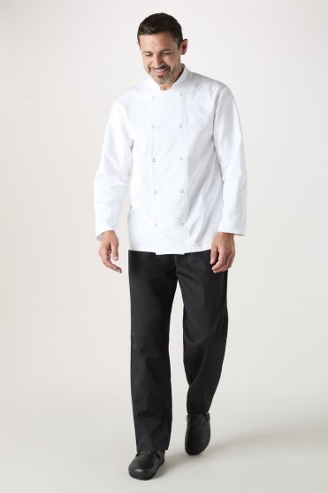 Orbit International Unisex Long Sleeve Chef's Jacket, White