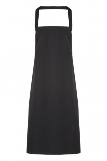 Premier 100% Organic Cotton Bib Apron, Black