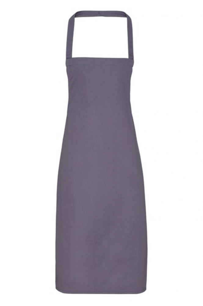 Premier 100% Organic Cotton Bib Apron, Dark Grey