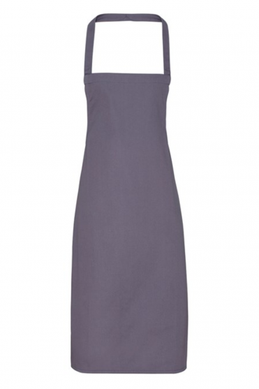 Premier 100% Organic Cotton Bib Apron, Dark Grey