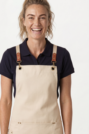 Premier Clip 'n' Clasp Cross Back Apron, Natural