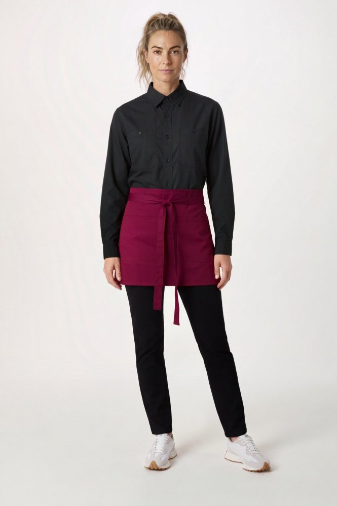 Premier Colours 3 Pocket Apron, Burgundy