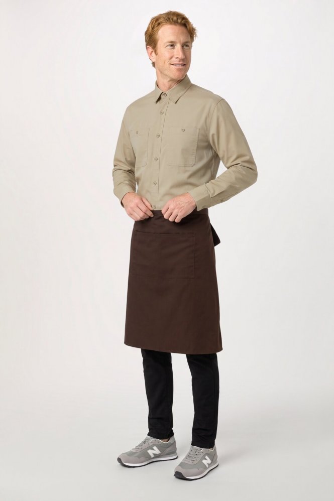 Premier Colours Bar Apron, Brown