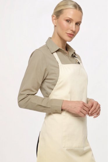 Premier Colours Bib Apron with Pocket, Natural