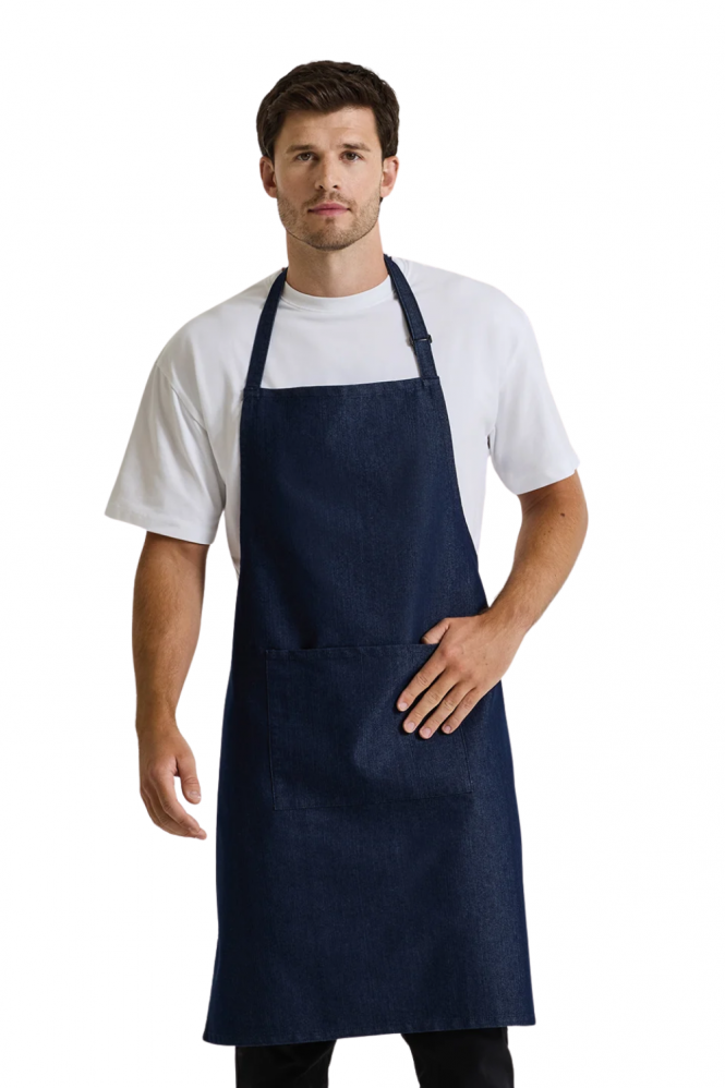 Premier Colours Bib Apron with Pocket, Navy