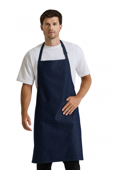 Premier Colours Bib Apron with Pocket, Navy