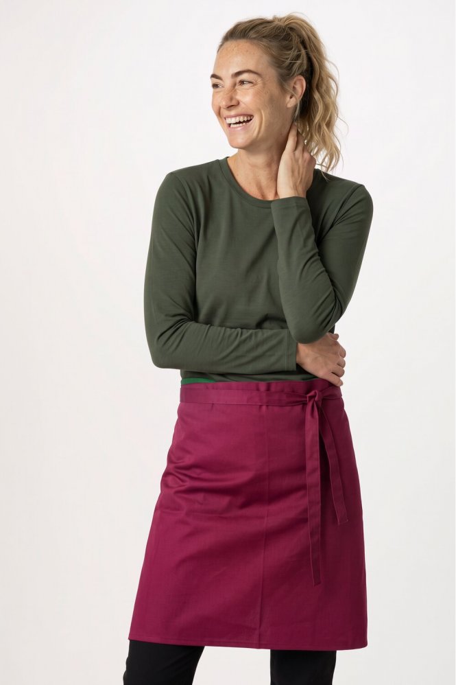 Premier Colours Mid Length Apron, Burgundy