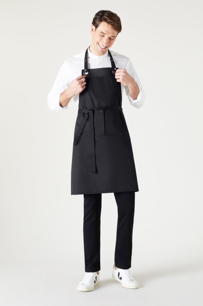 Premier Espresso Bib Apron, Black