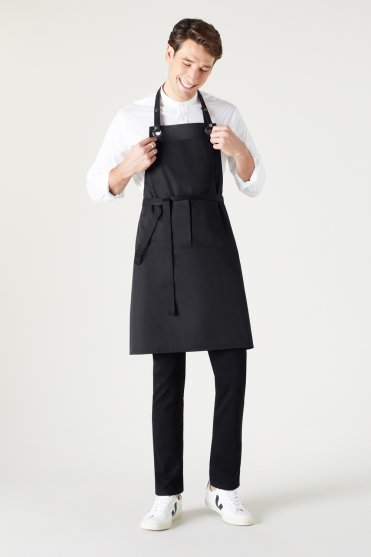 Premier Espresso Bib Apron, Black