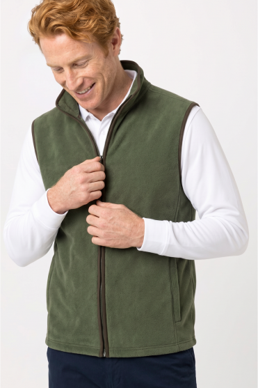 Premier Men's Artisan Fleece Gilet, Moss