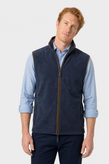 Premier Men's Artisan Fleece Gilet, Navy