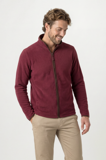 Premier Men's Artisan Fleece Jacket, Burgundy