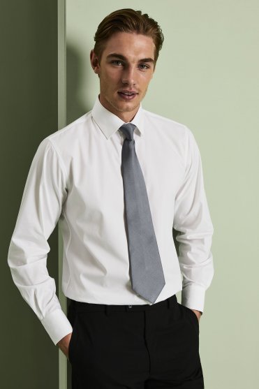Premier Men's Workwear Clip On Tie, Grey