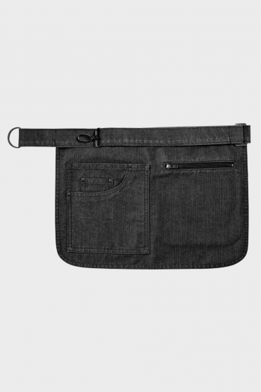 Premier Metro Utility Hip Apron with Pockets, Black Denim