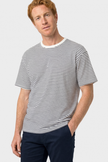 Premier ‘Utility 2.0’ Oversized T-Shirt Navy/White Stripe