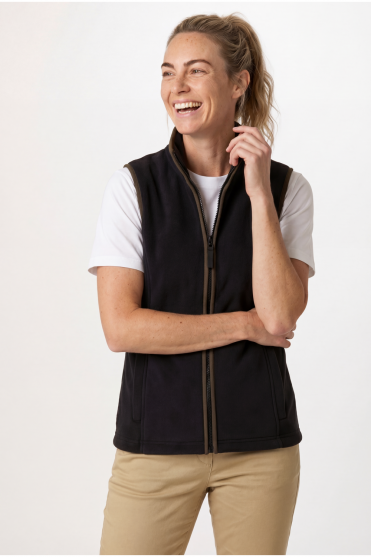 Premier Women's Artisan Fleece Gilet, Black