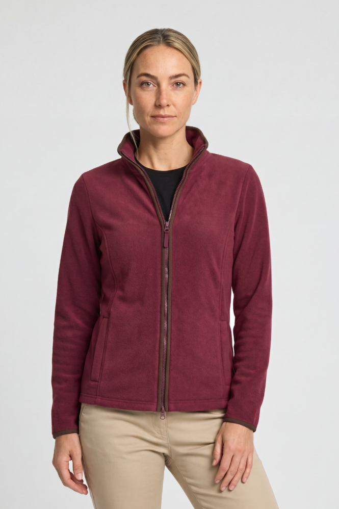 Premier Women's Artisan Fleece Jacket, Burgundy