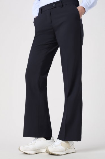 Qualitas Women's Bootleg Trousers, Reg. Fit, Reg. Length, Dark Navy