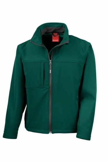 Result Men's Classic Softshell Jacket, Bottle Green