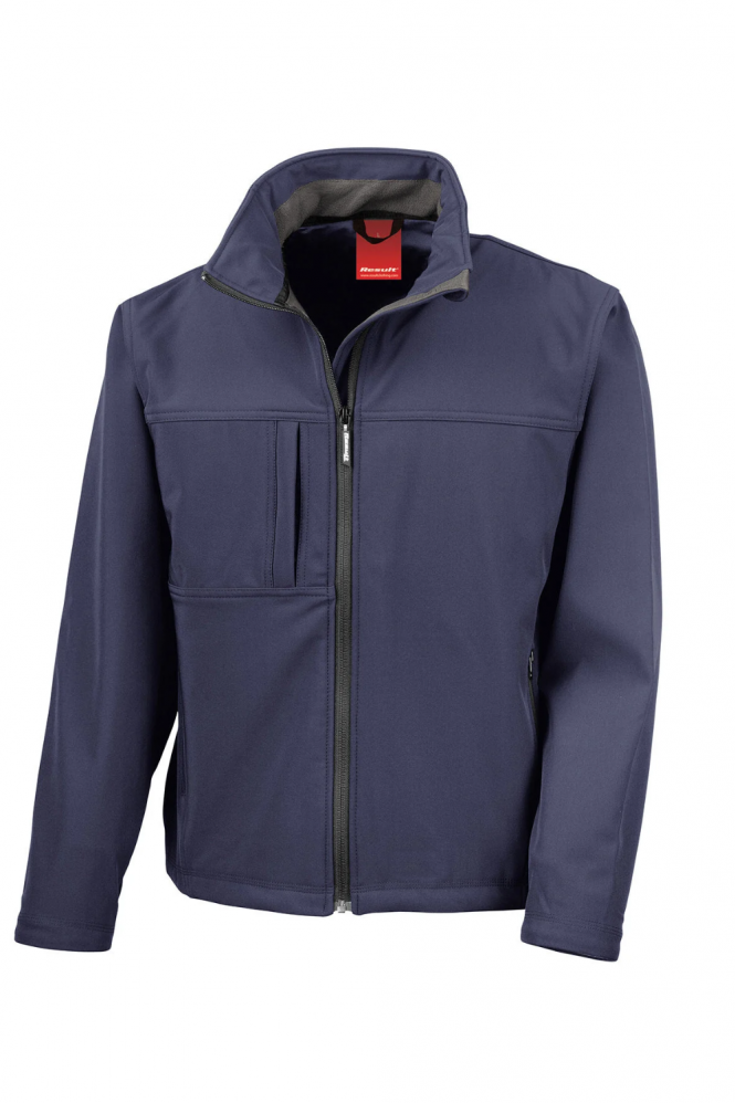 Result Men's Classic Softshell Jacket, Navy