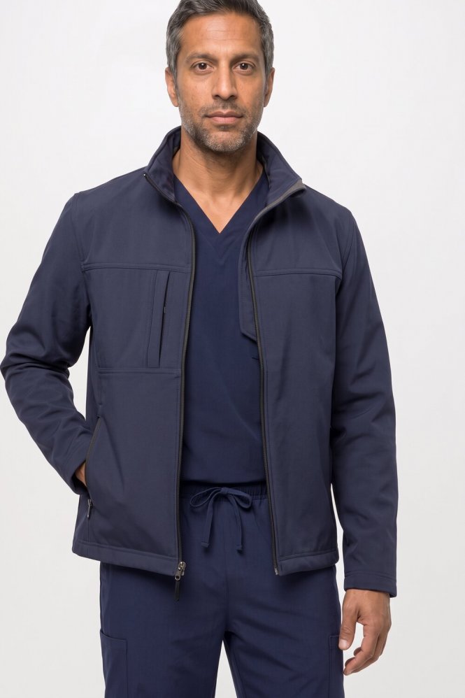 Result Men's Classic Softshell Jacket, Navy