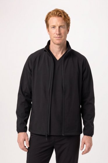 Result Men's Core Printable Softshell Jacket, Black/Black