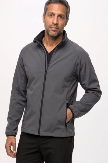 Result Men's Core Printable Softshell Jacket, Charcoal/Black