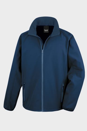 Result Men's Core Printable Softshell Jacket, Navy/Navy