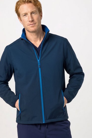 Result Men's Core Printable Softshell Jacket, Navy/Royal