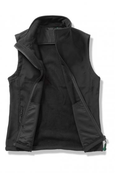 Result Men's Printable Softshell Bodywarmer, Black