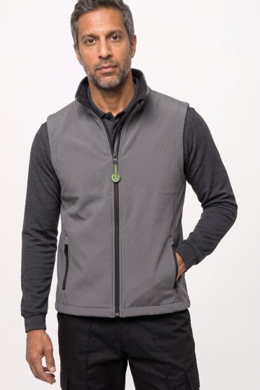 Result Men's Printable Softshell Bodywarmer, Charcoal
