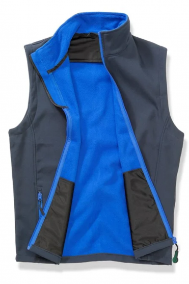 Result Men's Printable Softshell Bodywarmer, Royal Blue