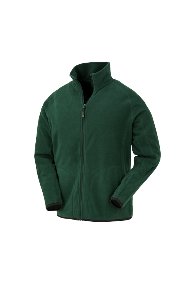 Result Recycled Micro Fleece Jacket, Forest Green